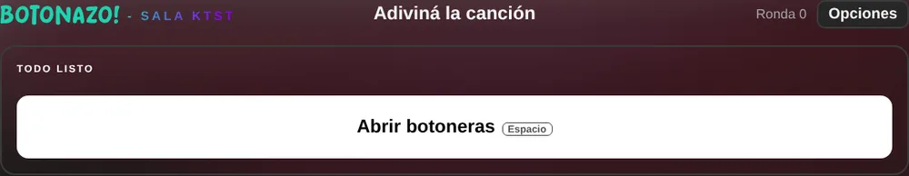 Botón Abrir botoneras