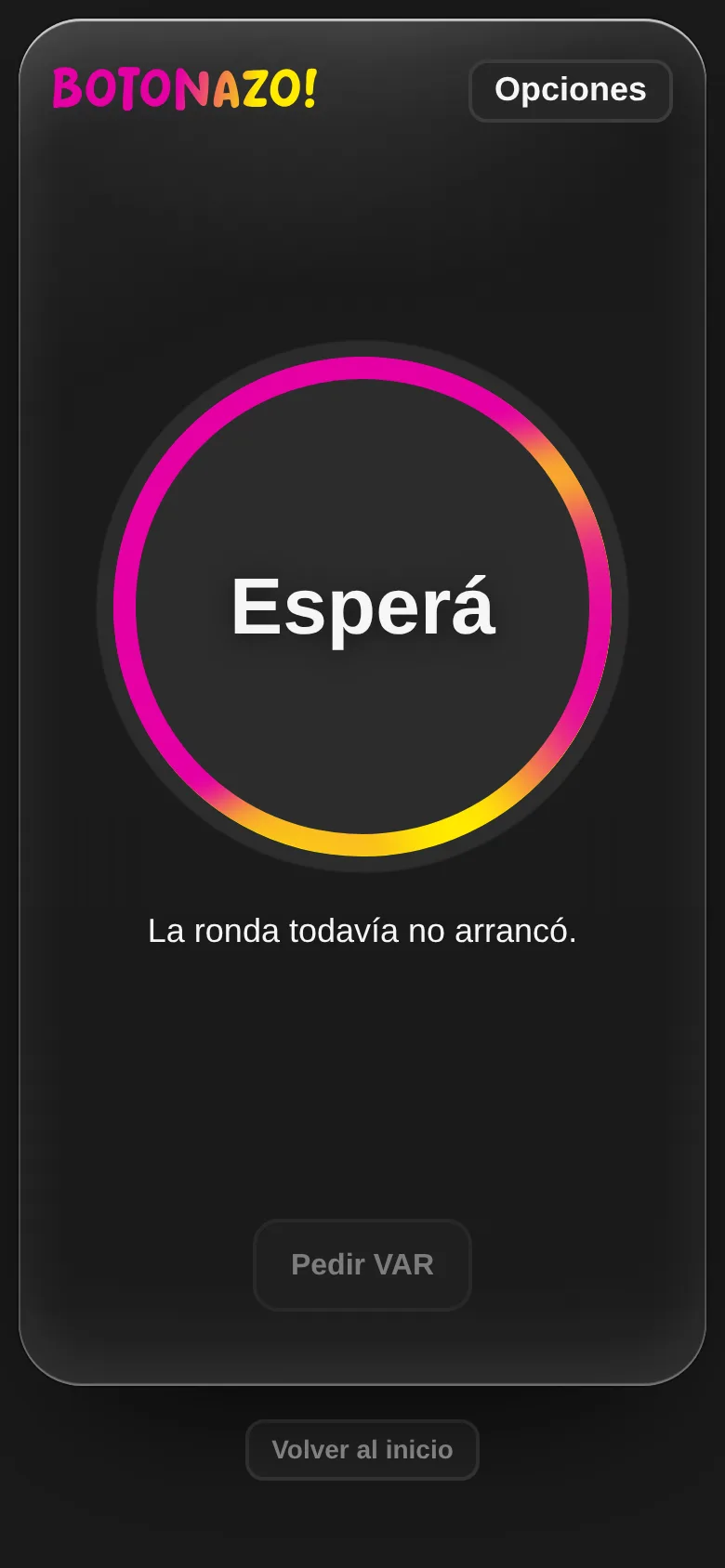 Celu adentro de la sala esperando