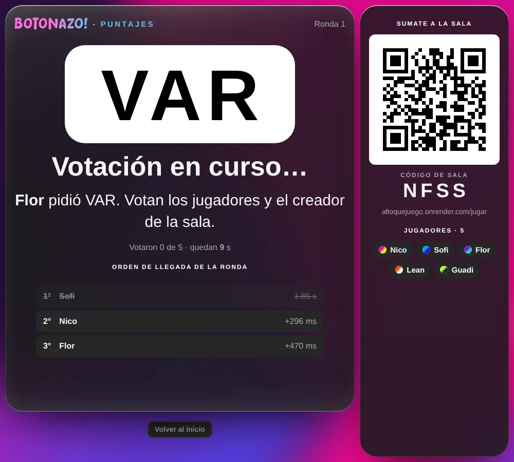 Pantalla del VAR